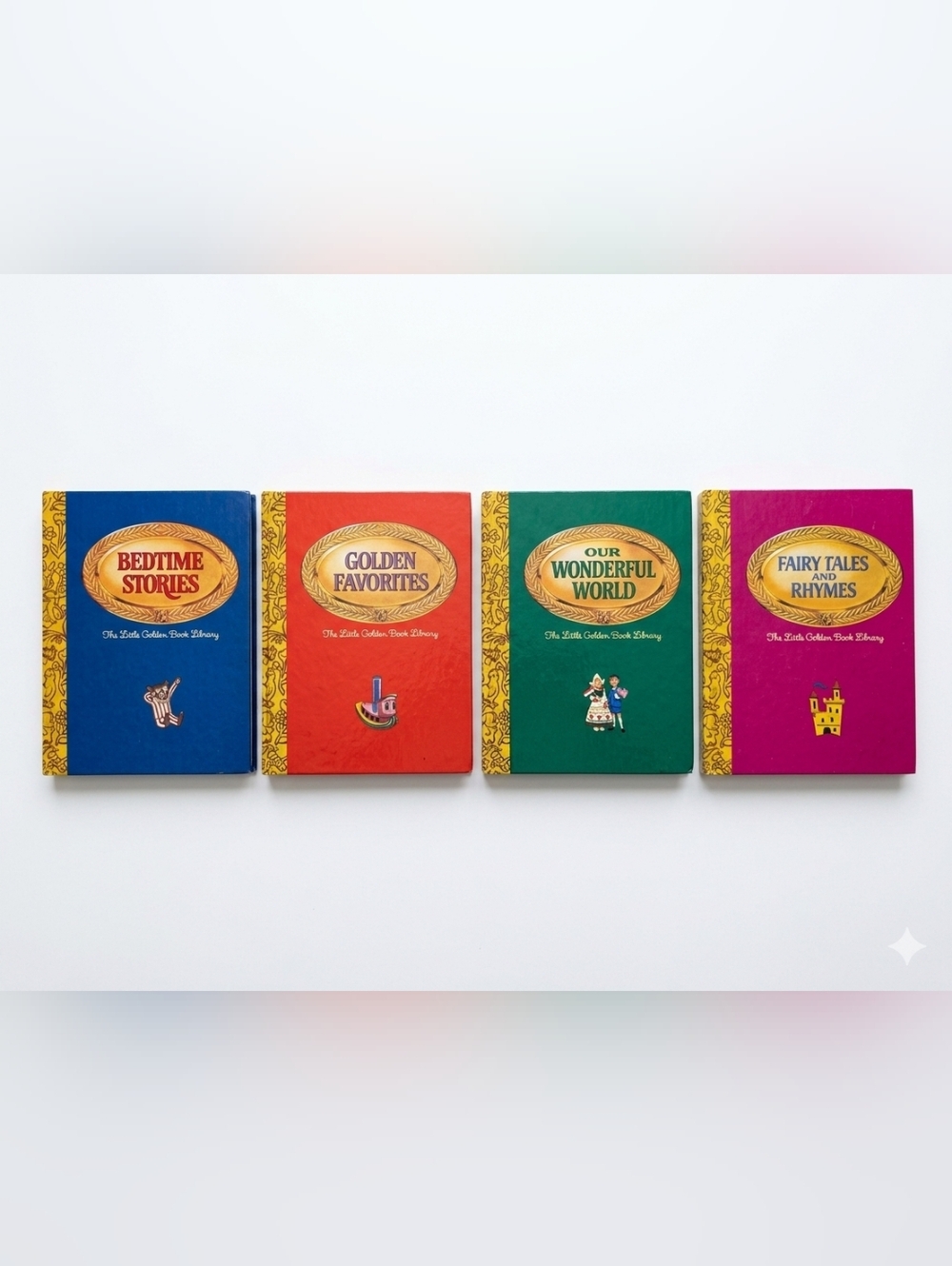 1960s Vintage The Little Golden Book Library 4-Volume Boxed Set